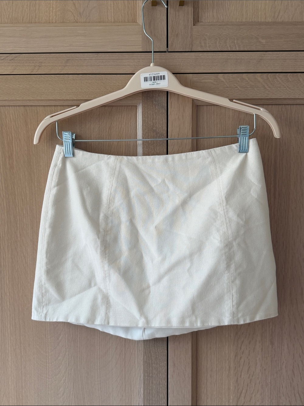 OH POLLY | Linen Mini Skirt | Size: 6